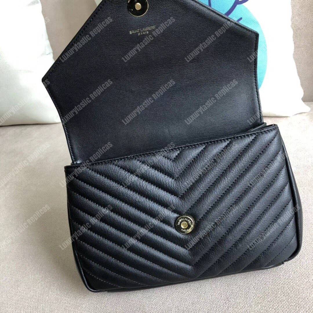 Saint Laurent Medium College Bag In Black