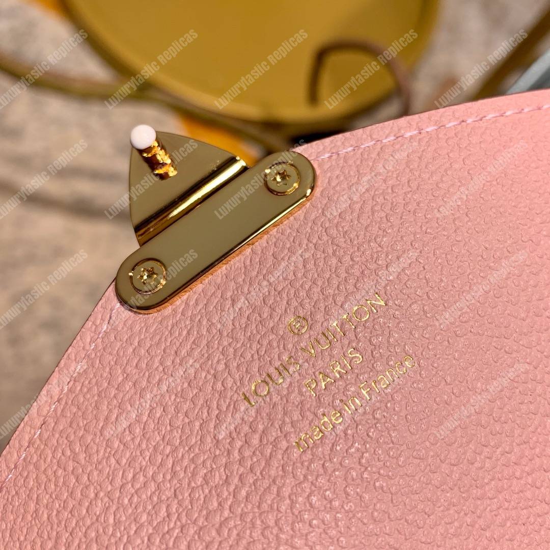 LV Pallas Wallet Monogram Canvas Peach