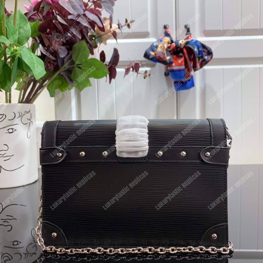 LV Trunk Chain Wallet Noir
