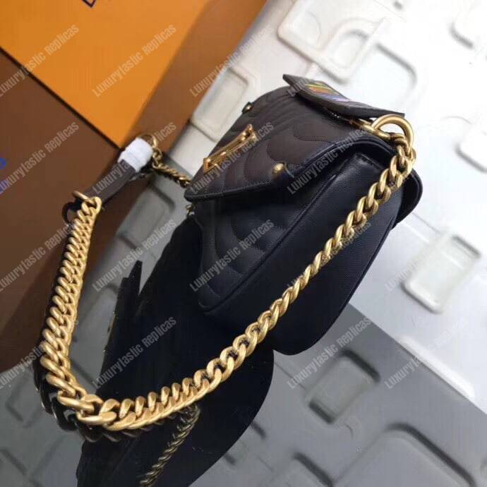 LV New Wave Chain Bag MM Noir