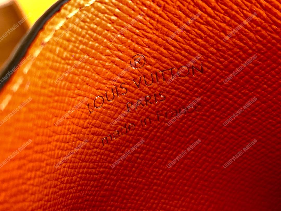 LV Double Card Holder Orange