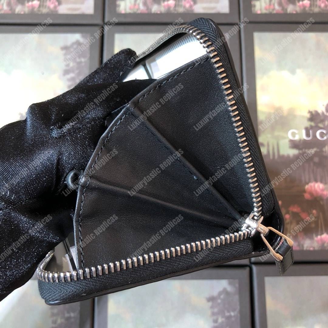 G*u*i signature web zip around leather wallet