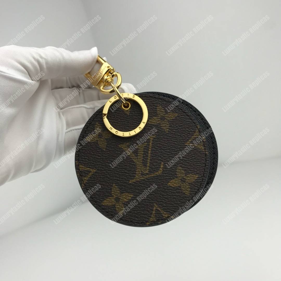 LV Mirror Bag Charm & Key Holder Monogram/Black