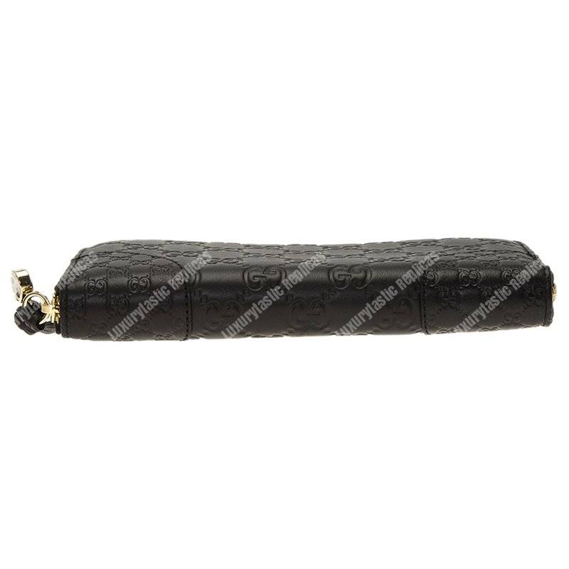 G*u*i gg bree G*u*issima zip around wallet black