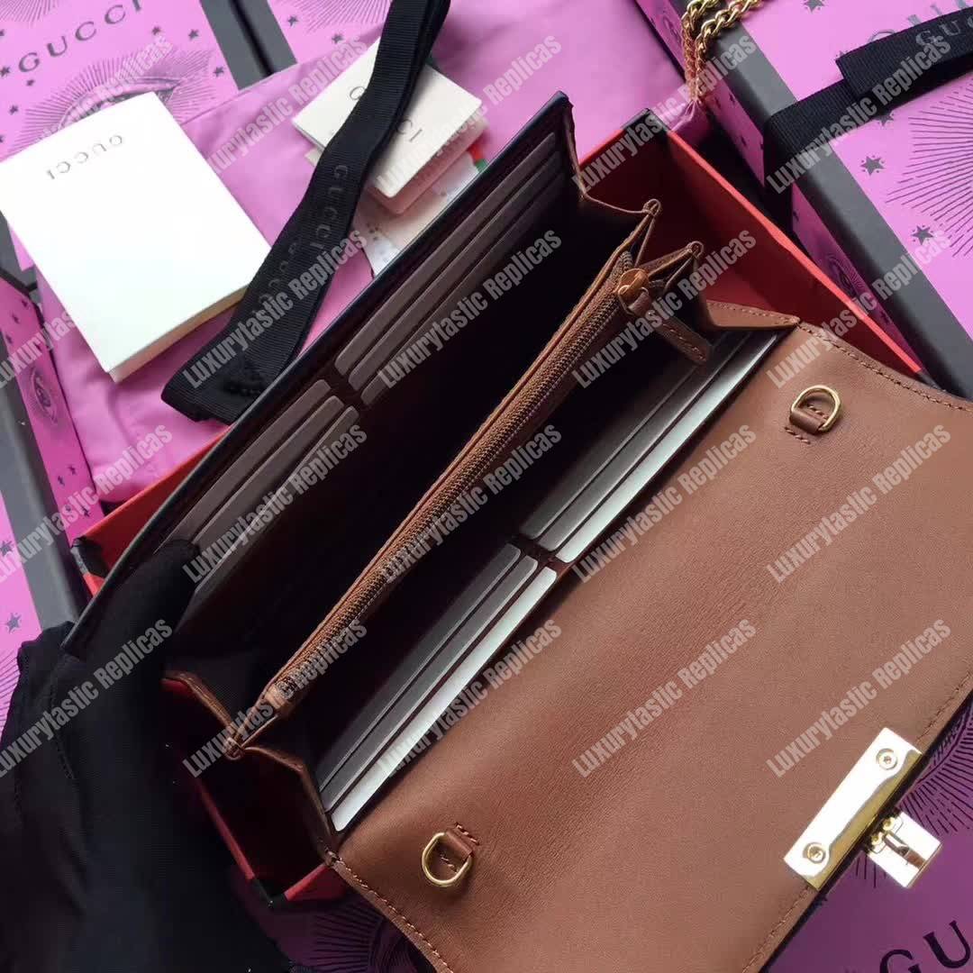 G*u*i gg padlock continental wallet beige/ebony