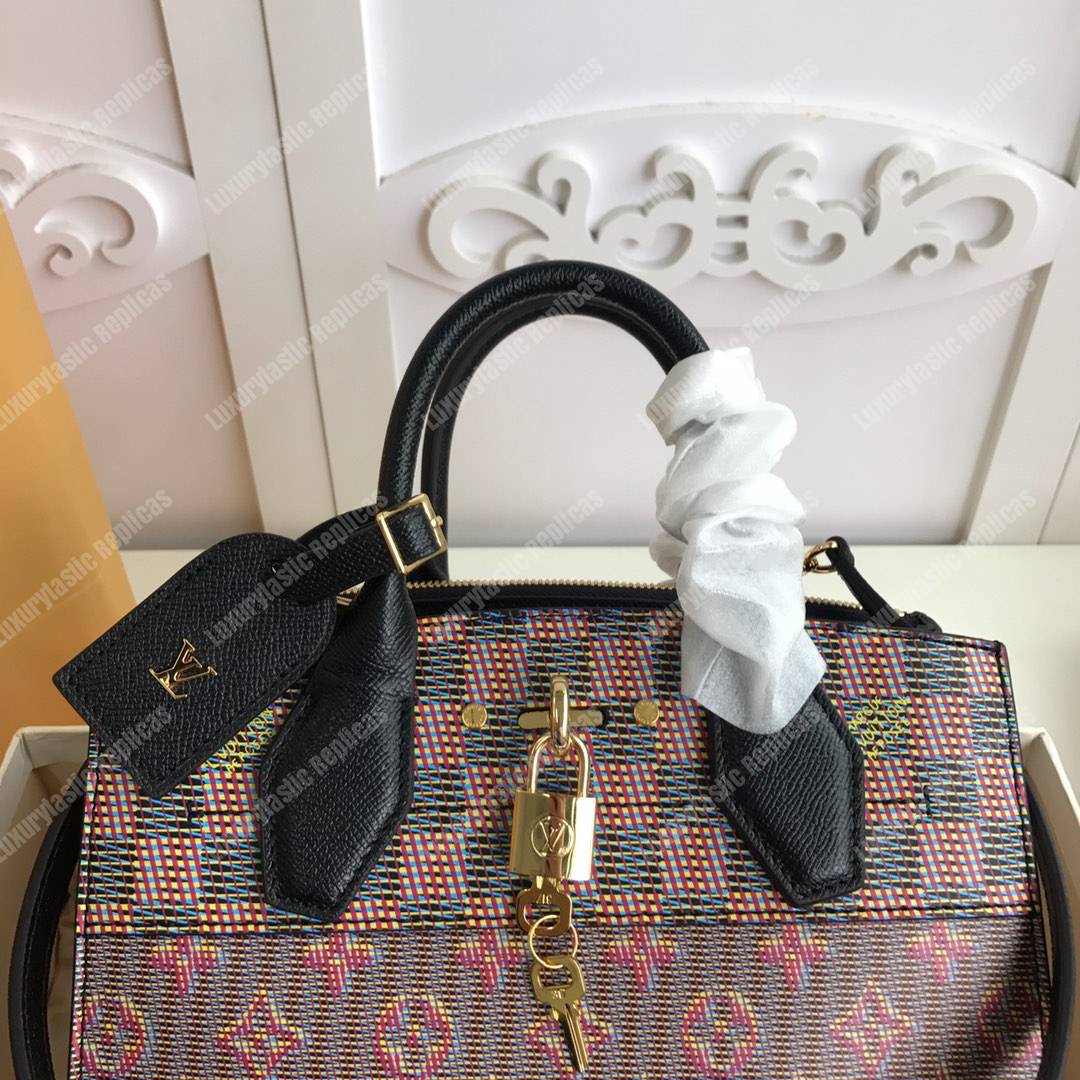 LV City Steamer PM Red Black