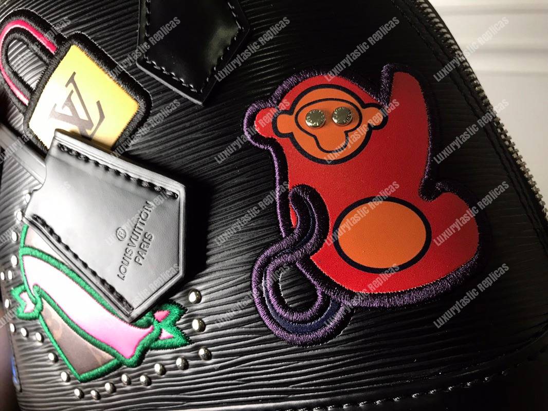 LV Alma BB Epi Leather Trunk-Maker Black