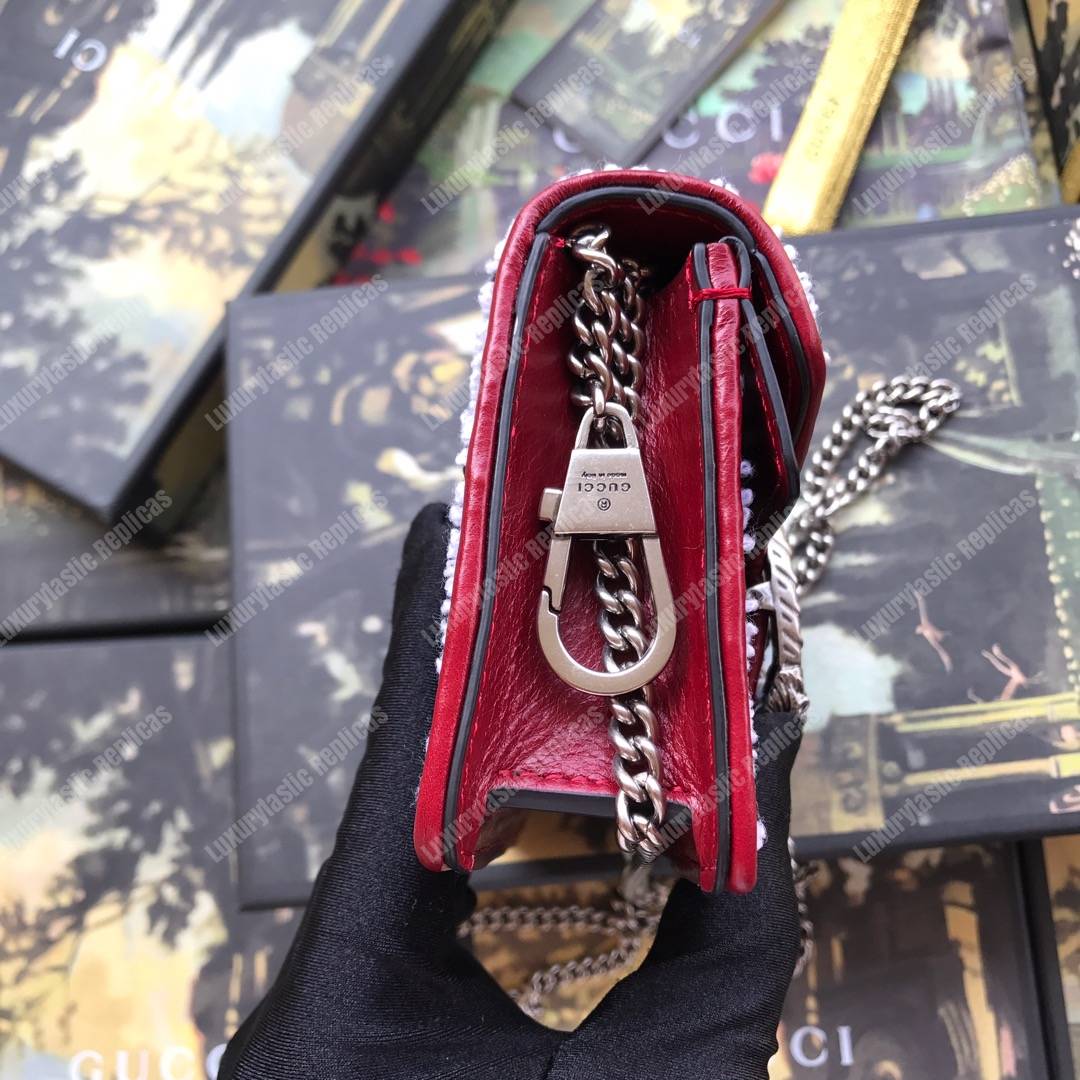 G*u*i dinoysus super mini bag black tweed