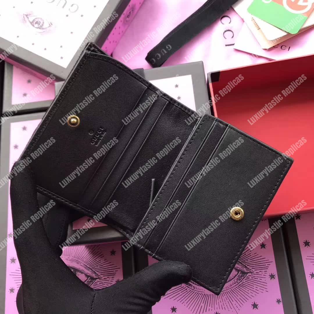 G*u*i gg marmont card case velvet black