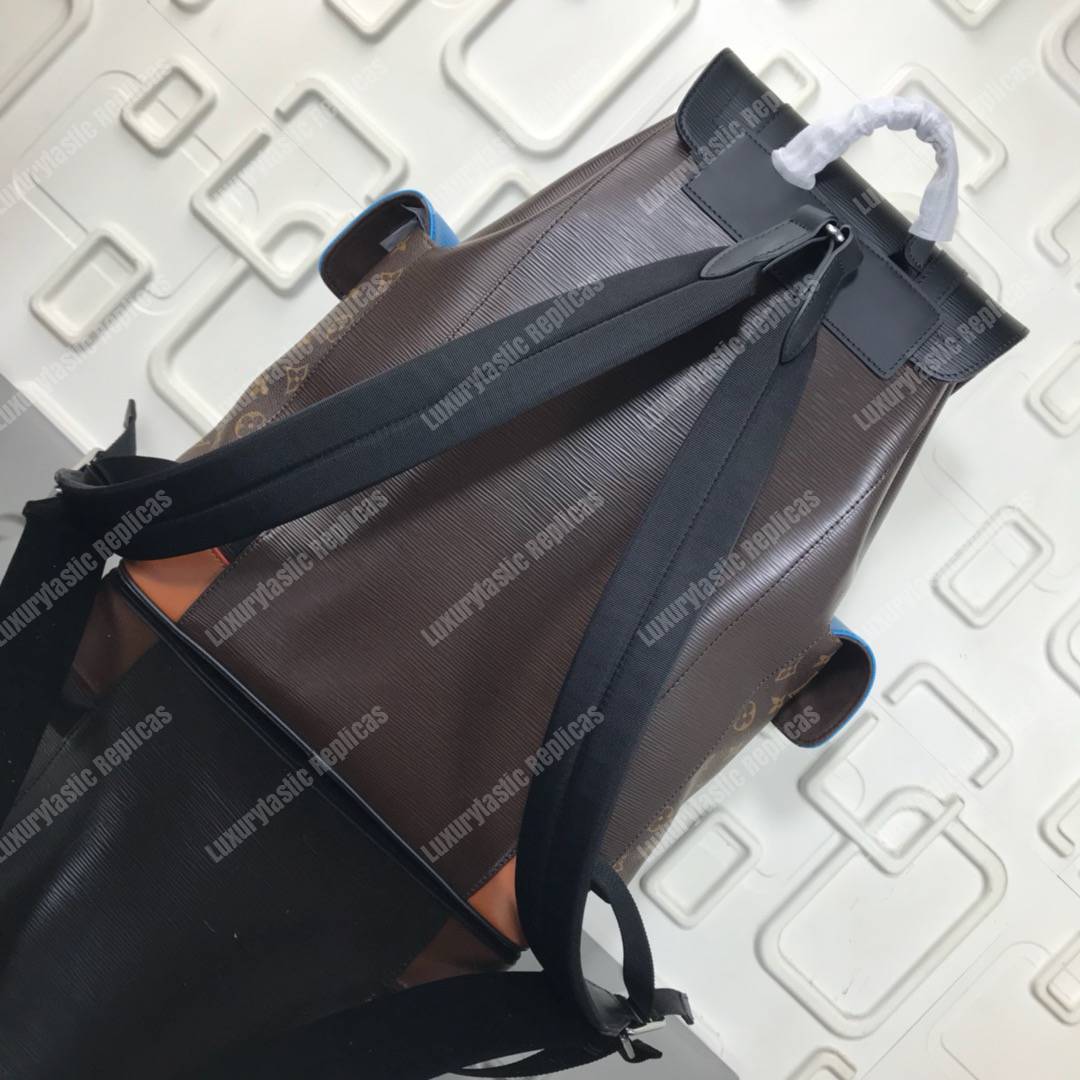 LV Christopher Backpack Epi Leather Monogram Canvas