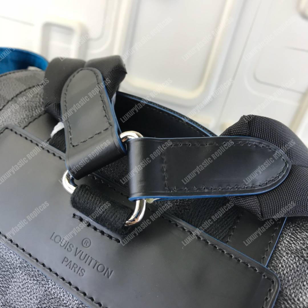 LV Christopher PM Damier Graphite Canvas Bleu