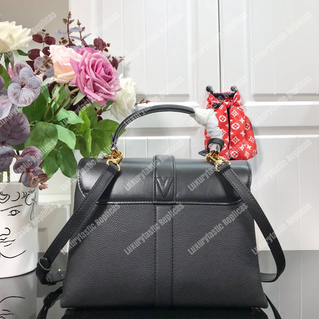 LV Rose Des Vents PM Black Gold Padlock Handbag