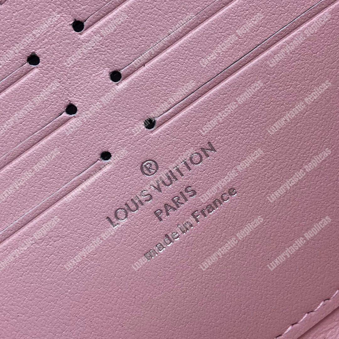 LV Zippy Wallet Mahina Leather Magnolia