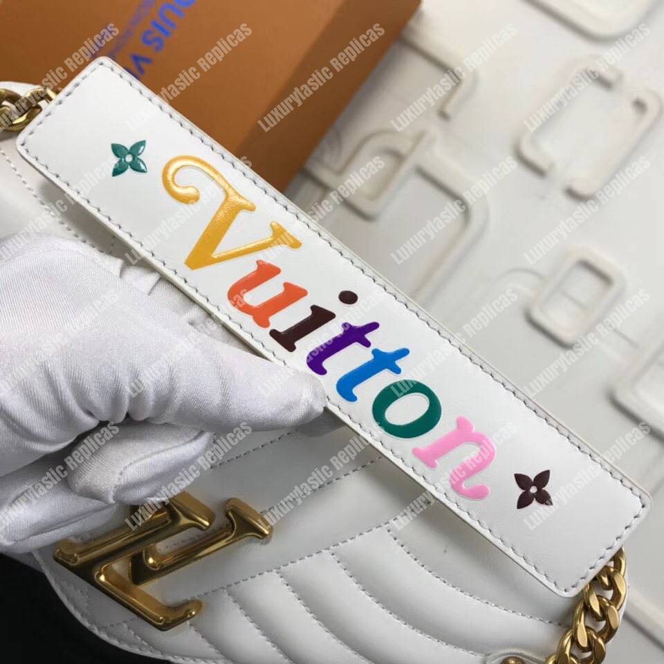 LV New Wave Chain Bag MM White