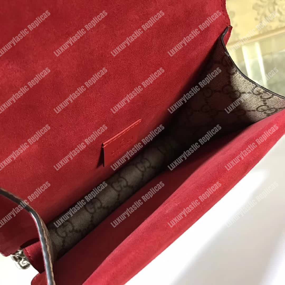 G*u*i dionysus small gg shoulder bag beige red