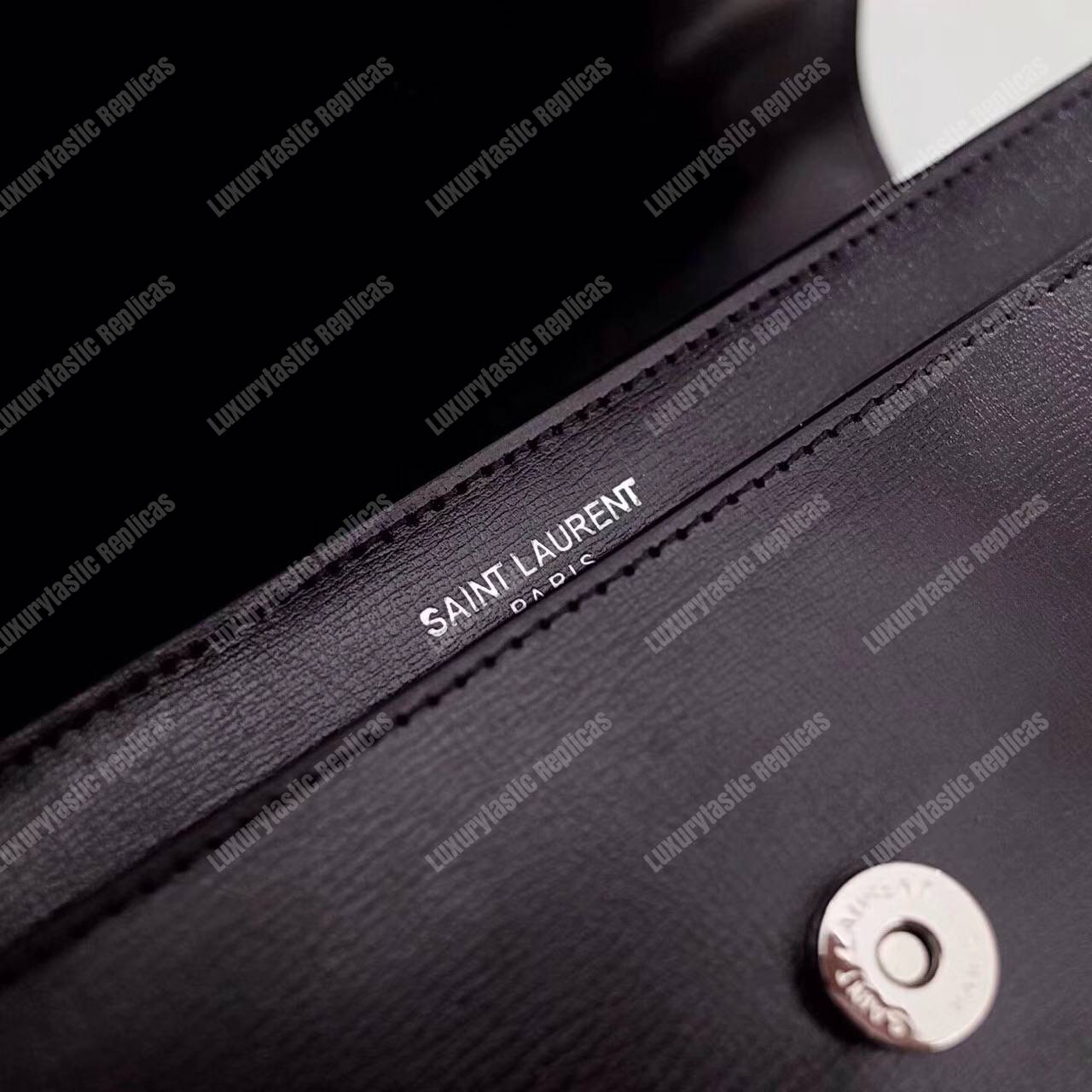 Saint Laurent Small Sunset Bag Black Grained