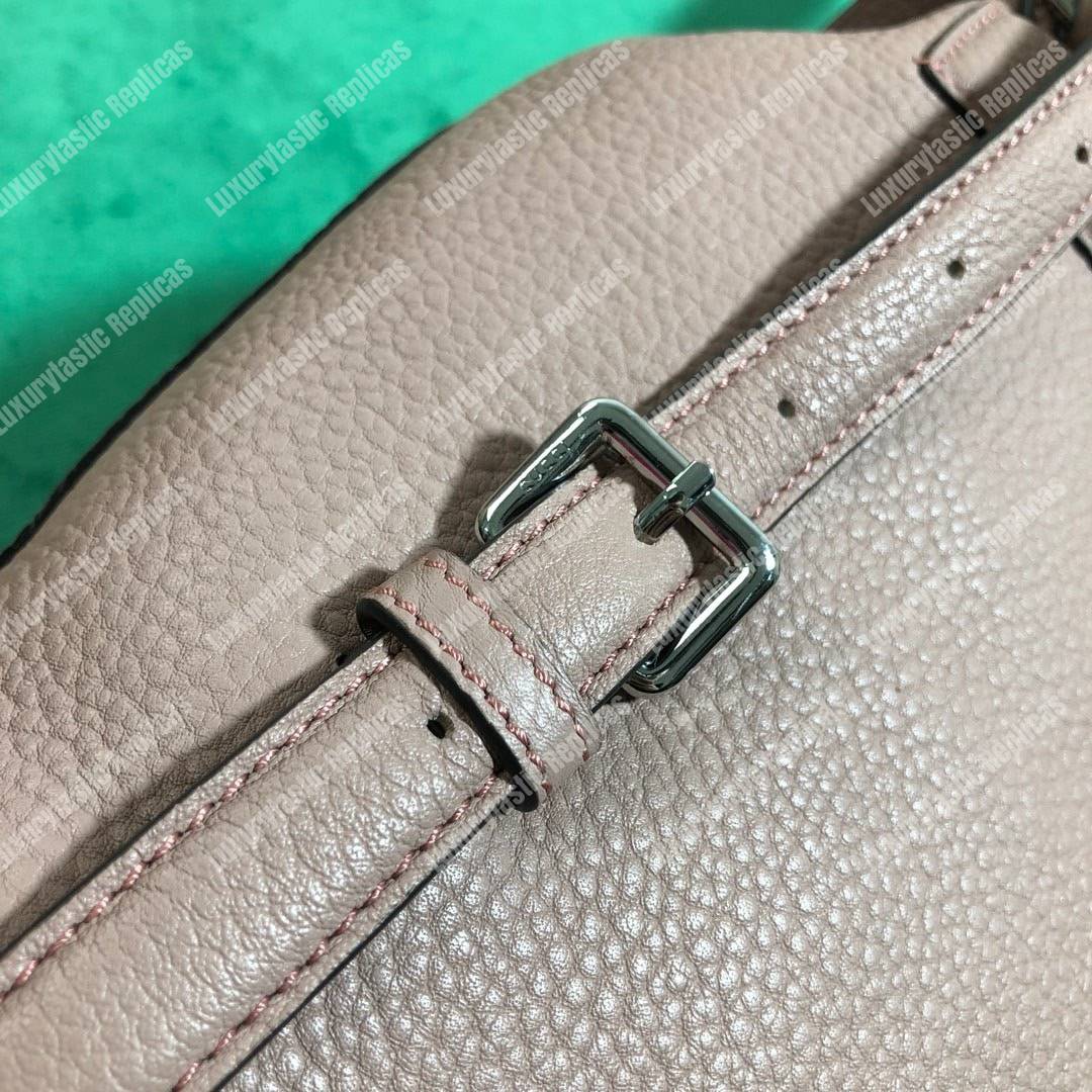 G*u*i leather bamboo tassel mini backpack magnolia