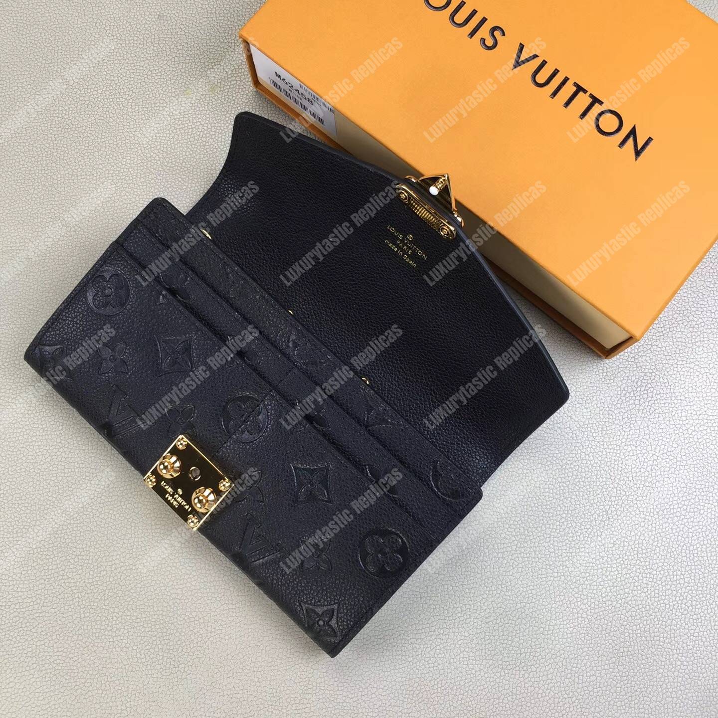 LV Metis Wallet Monogram Empreinte Leather Noir