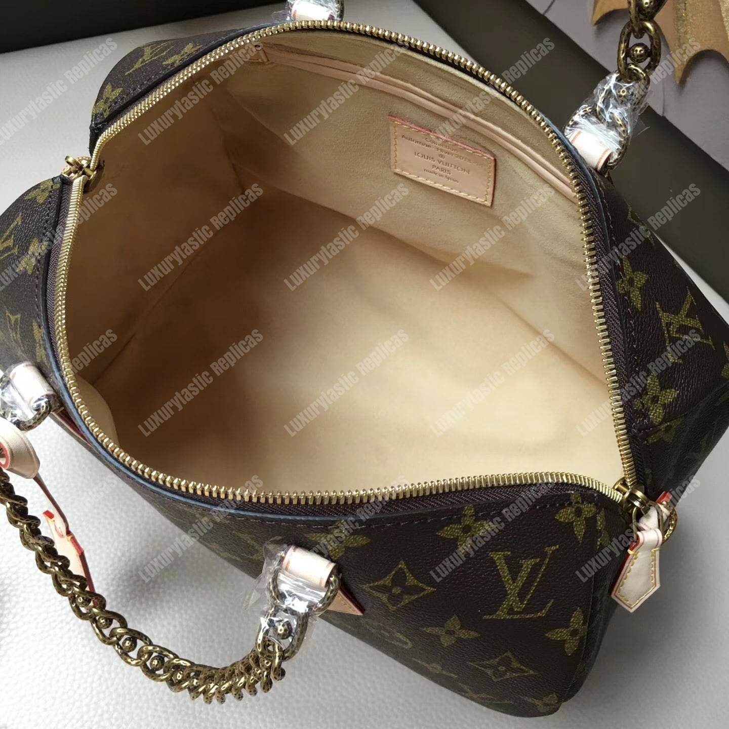 LV Speedy 30 Chain Tote Bag Monogram Canvas