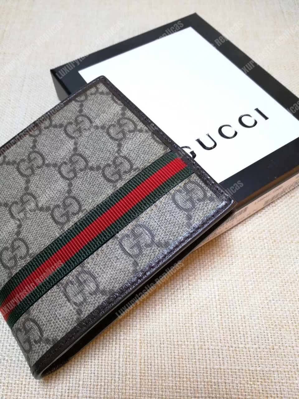 G*u*i gg sup*e web bi-fold wallet
