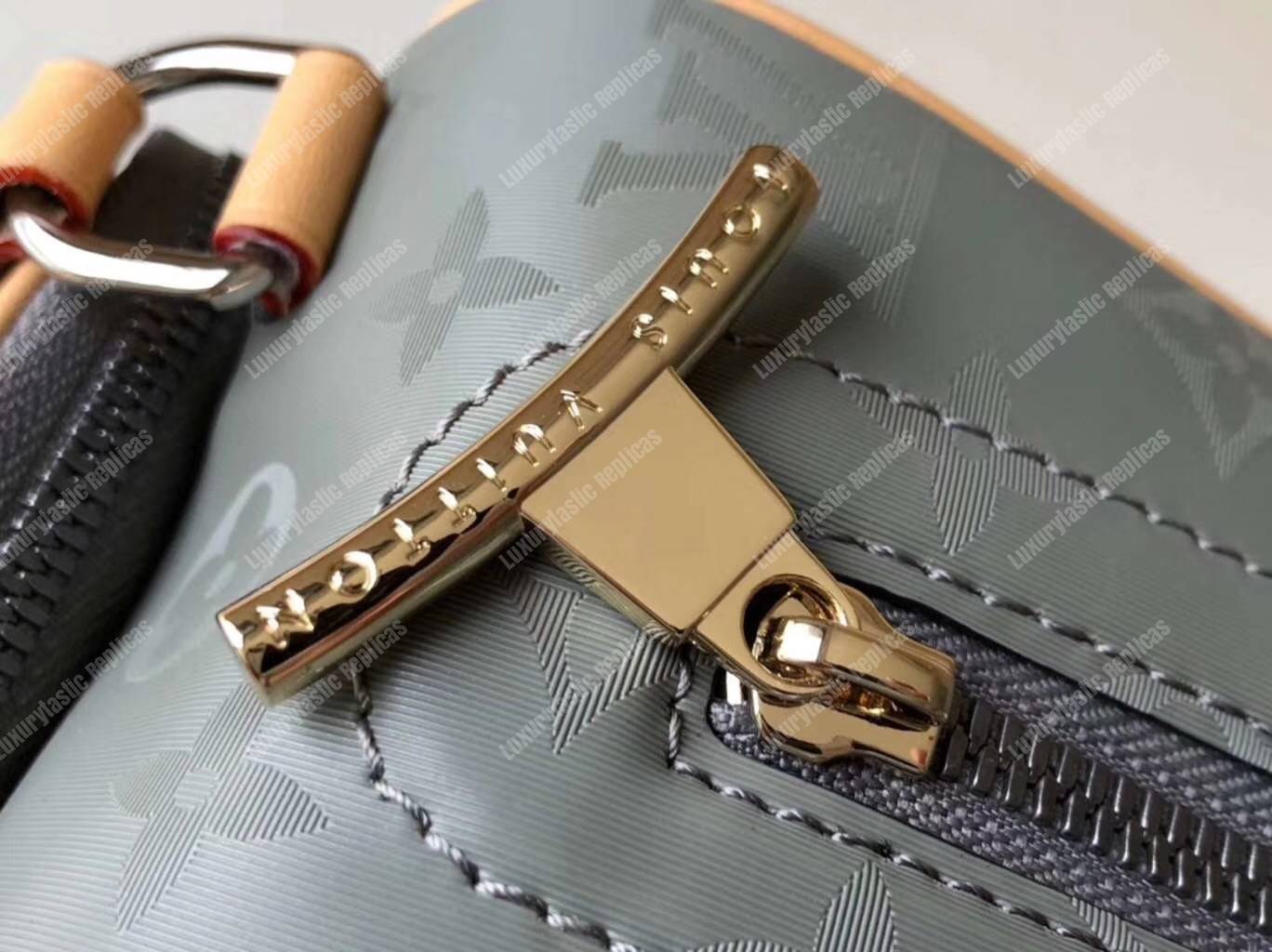 LV Camera Bag Monogram Titanium