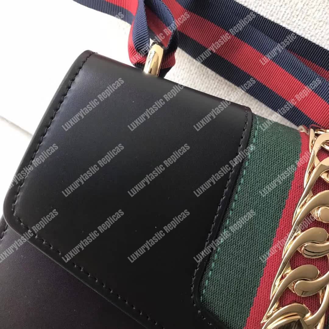 G*u*i sylvie small shoulder bag black