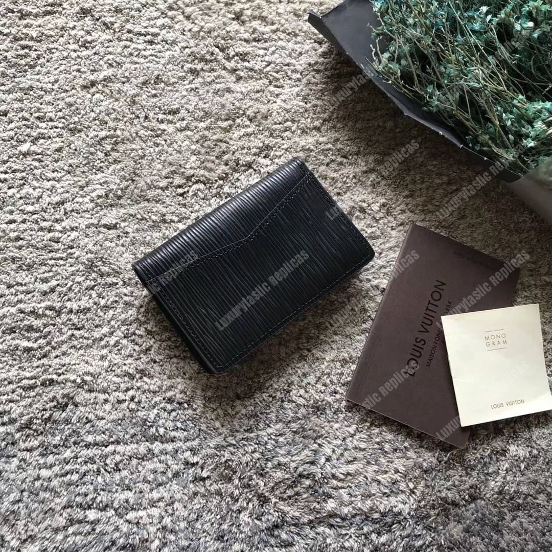 LV Pocker Organizer Epi Leather Noir