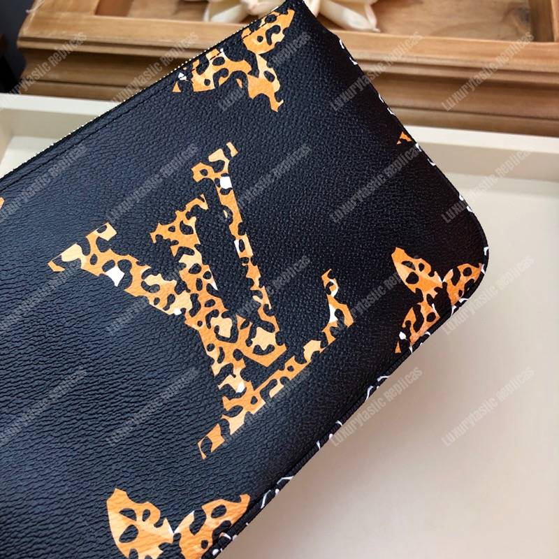 LV Jungle Pochette Double Zip Giant Monogram