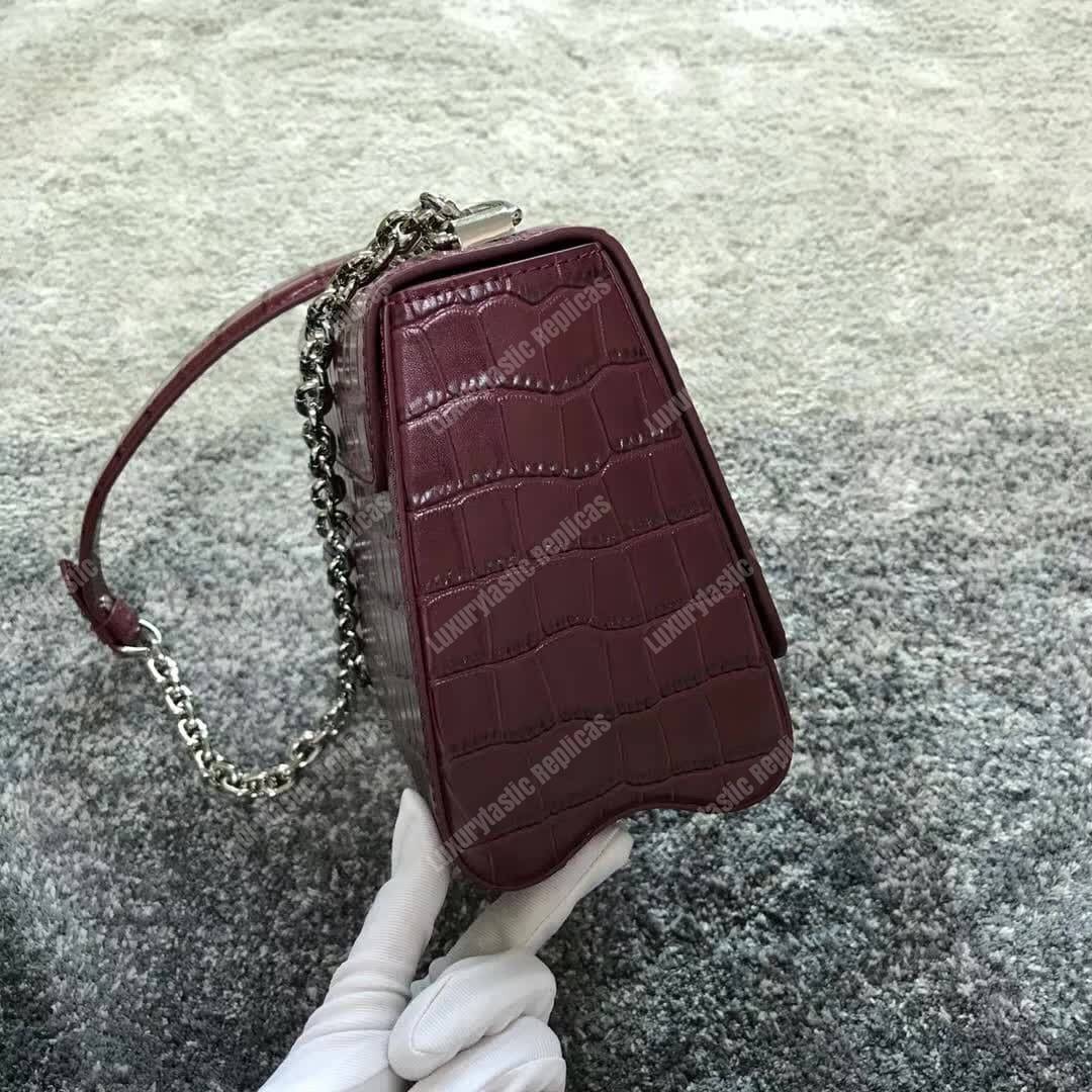 LV Twist Bag MM Crocodilien Mat