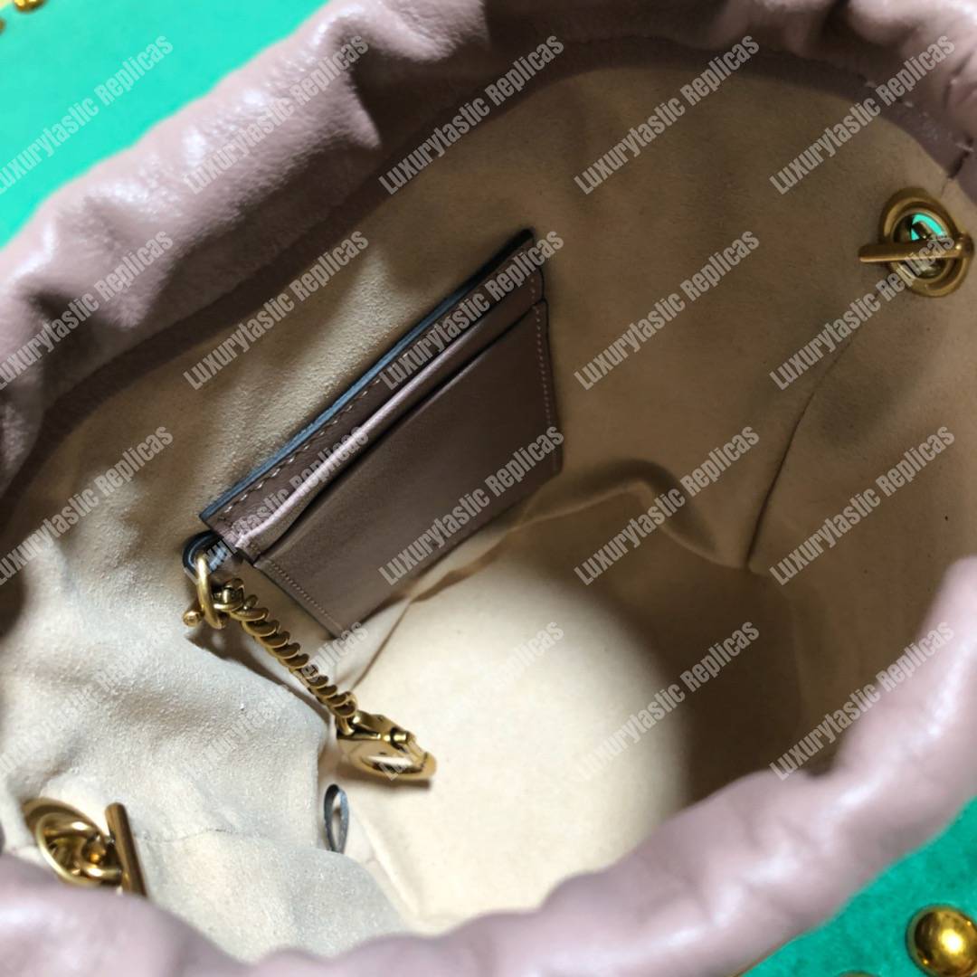 G*u*i gg marmont mini bucket bag grey