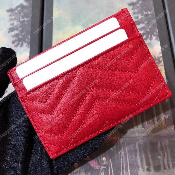 G*u*i gg marmont card case hibiscus red