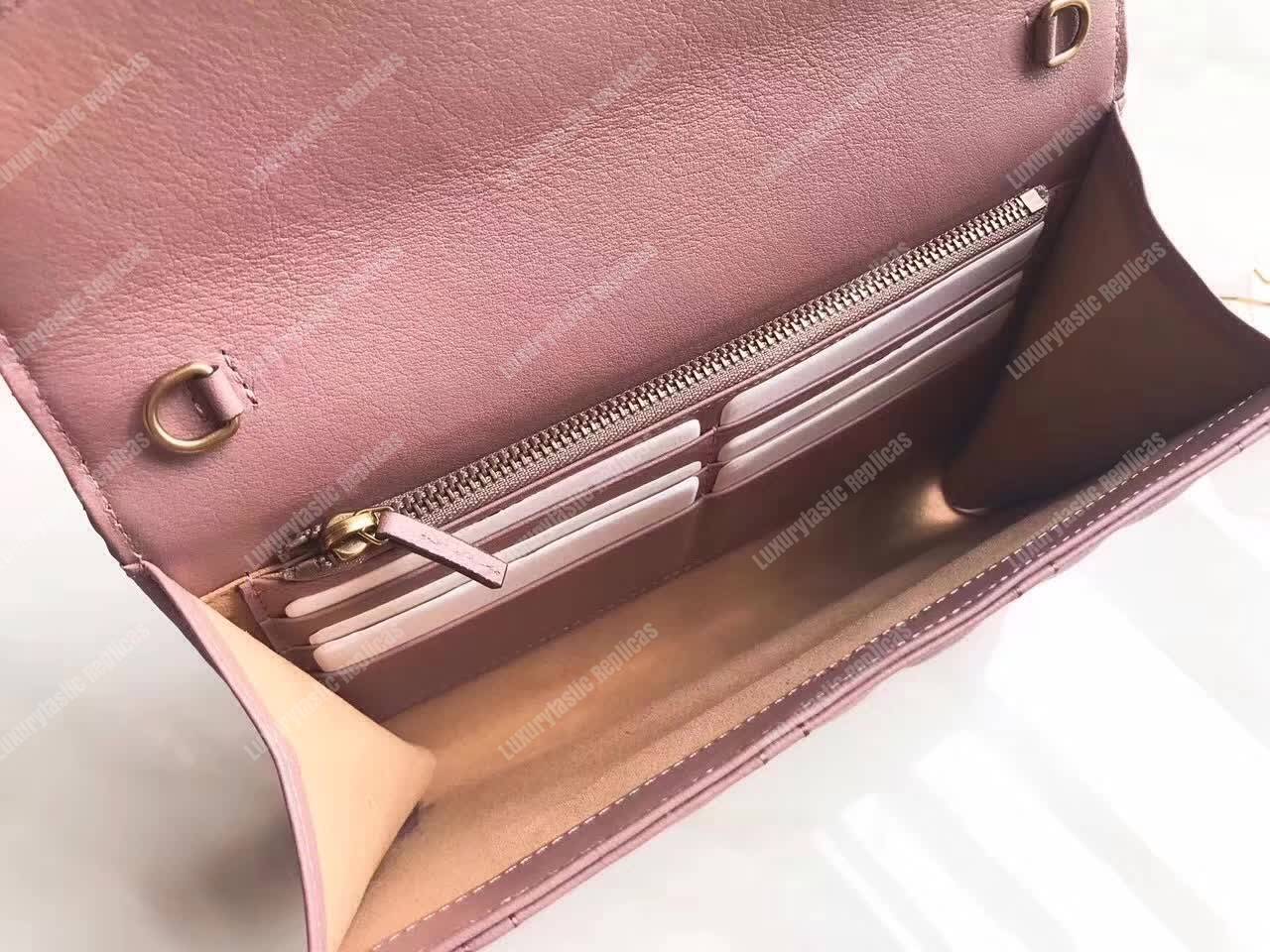 G*u*i gg marmont leather mini chain bag magnolia