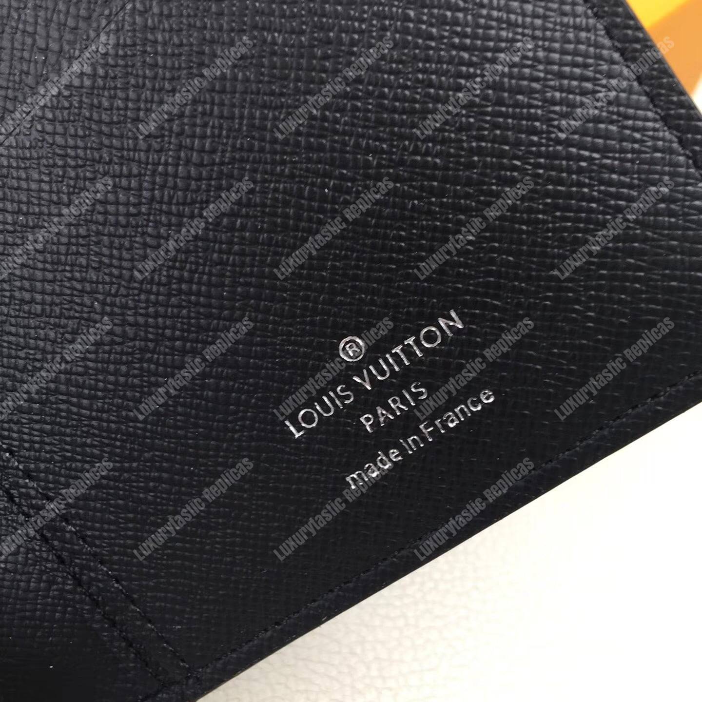 LV Brazza Wallet Monogram Eclipse Canvas