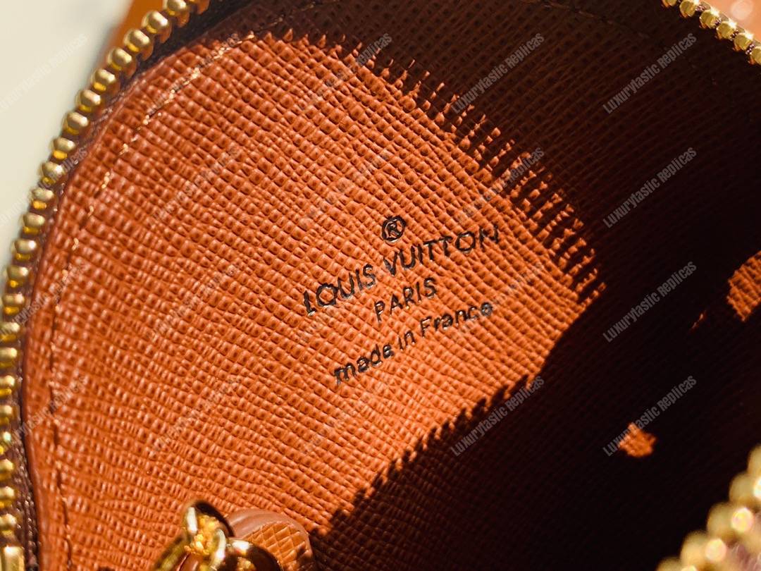 LV Round Coin Purse Monogram with Chain