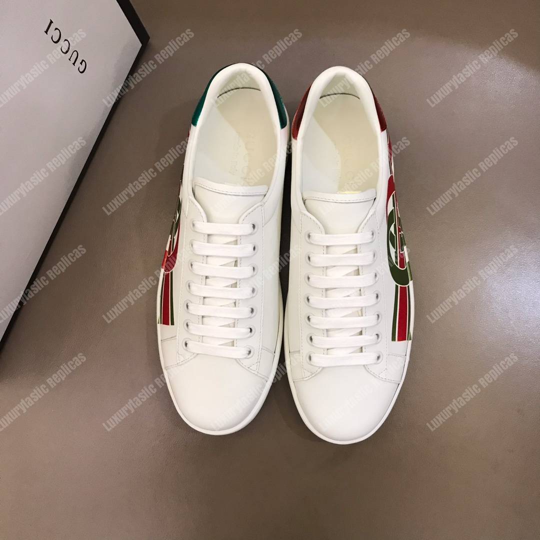 G*u*i ace sneaker with interlocking g white