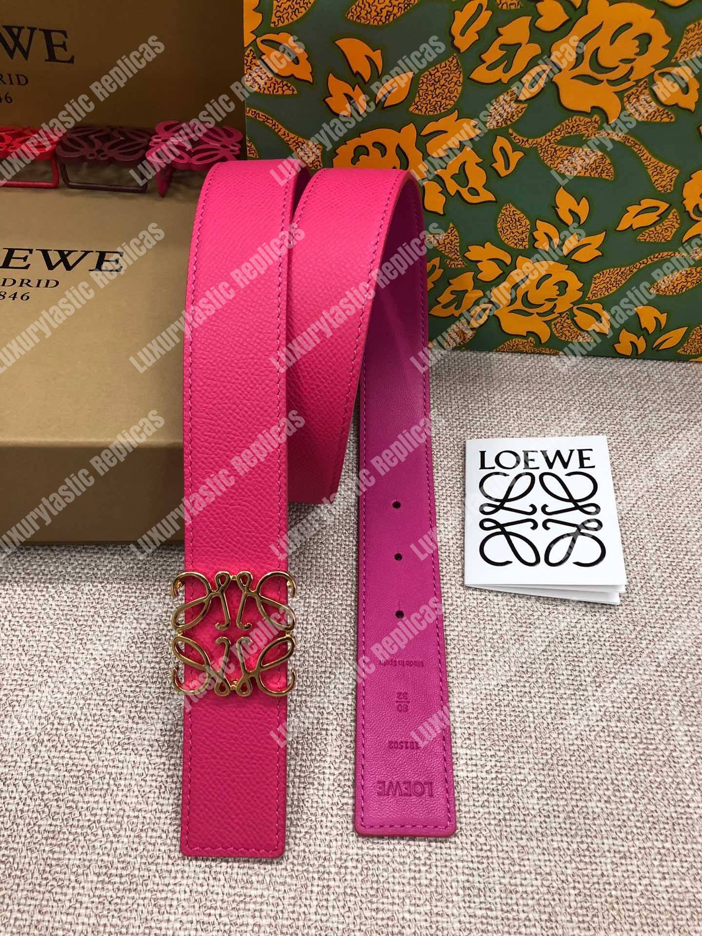 Loewe Anagram Belt 3.2Cm Pink