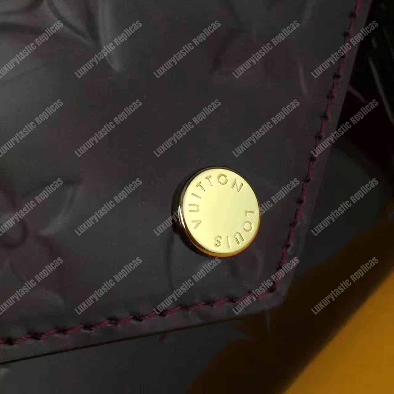LV Victorie Wallet Monogram Vernis Leather Amarante