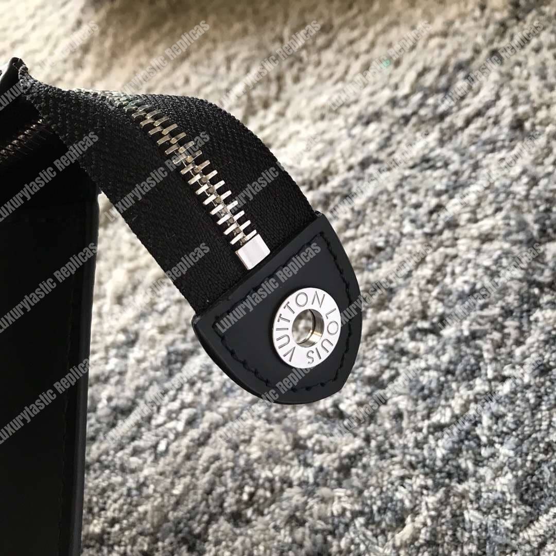 LV Pochette Voyage MM Damier Graphite Stripe Blue