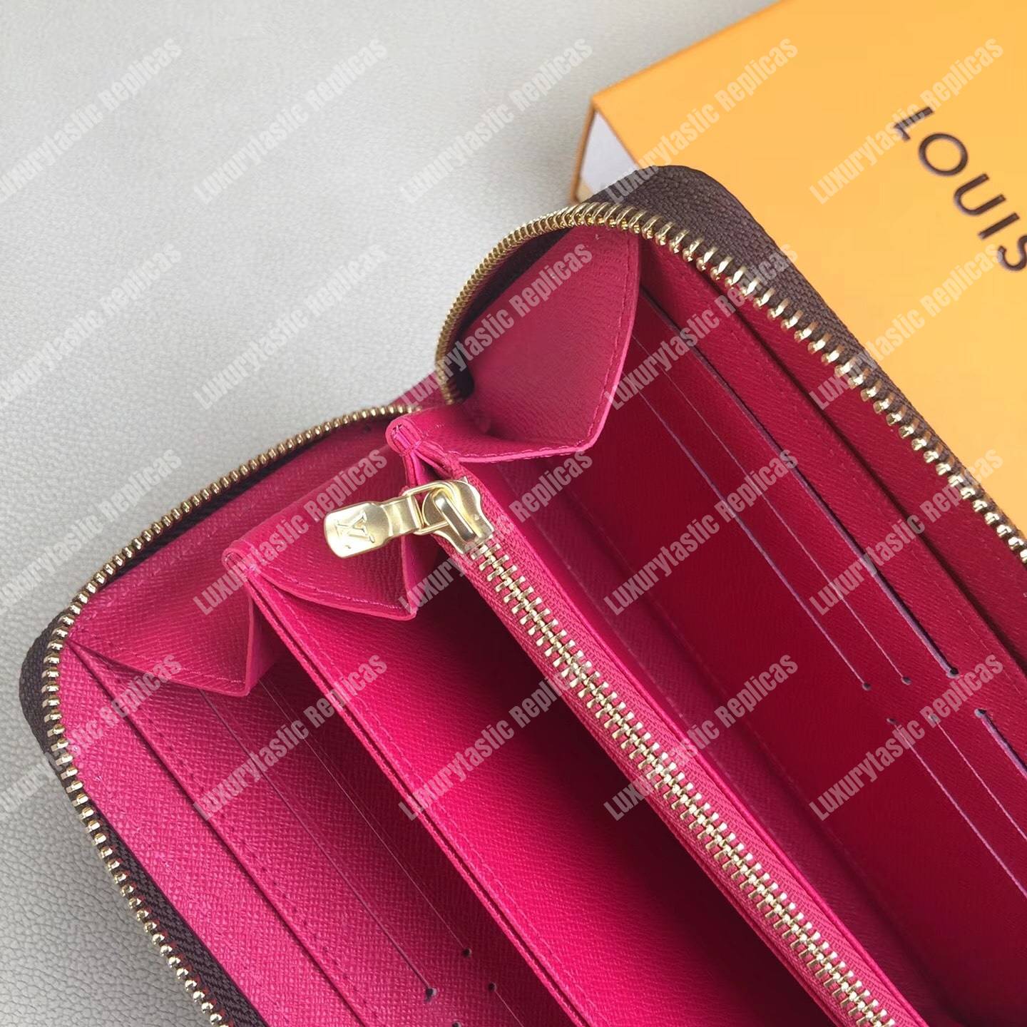 LV Zippy Wallet My LV World Tour Monogram Fuchsia