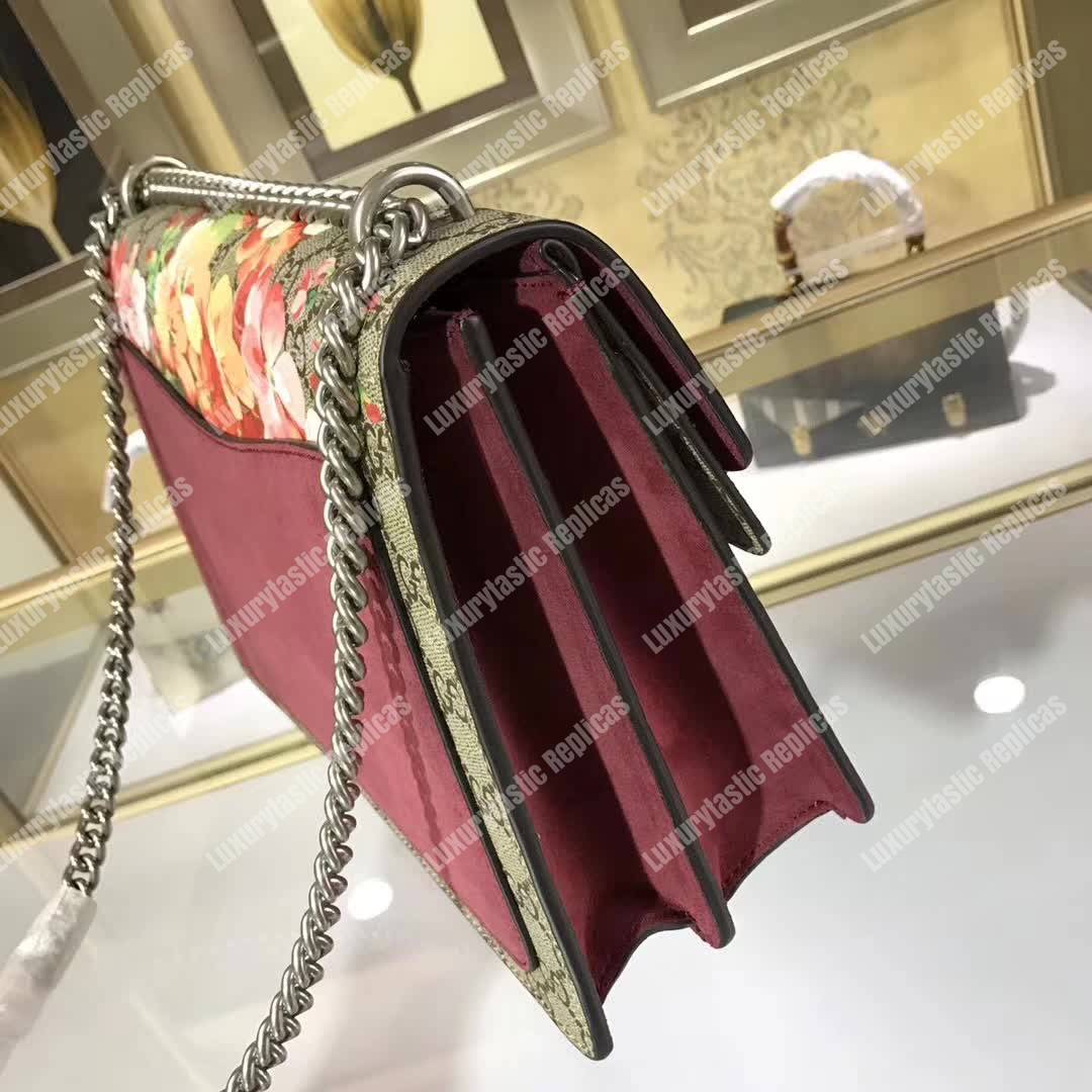 G*u*i dionysus blooms gg sup*e shoulder bag beige pink