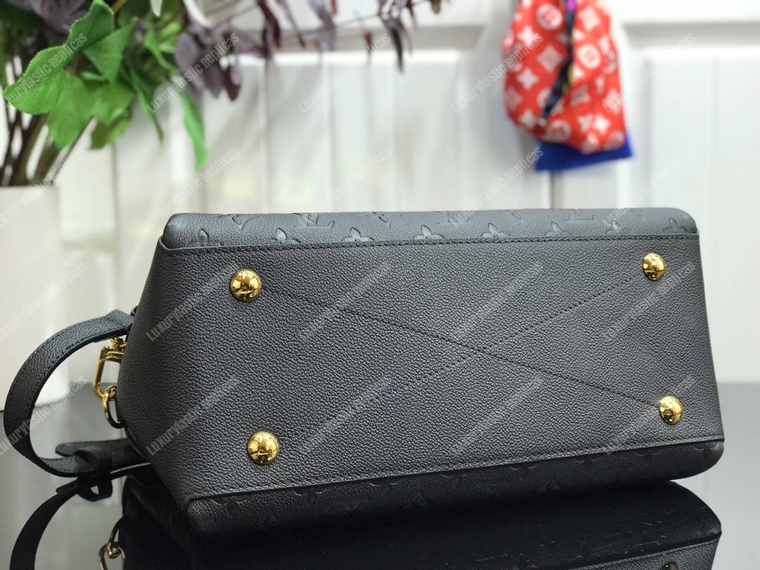 LV Georges MM Monogram Empreinte Leather Black