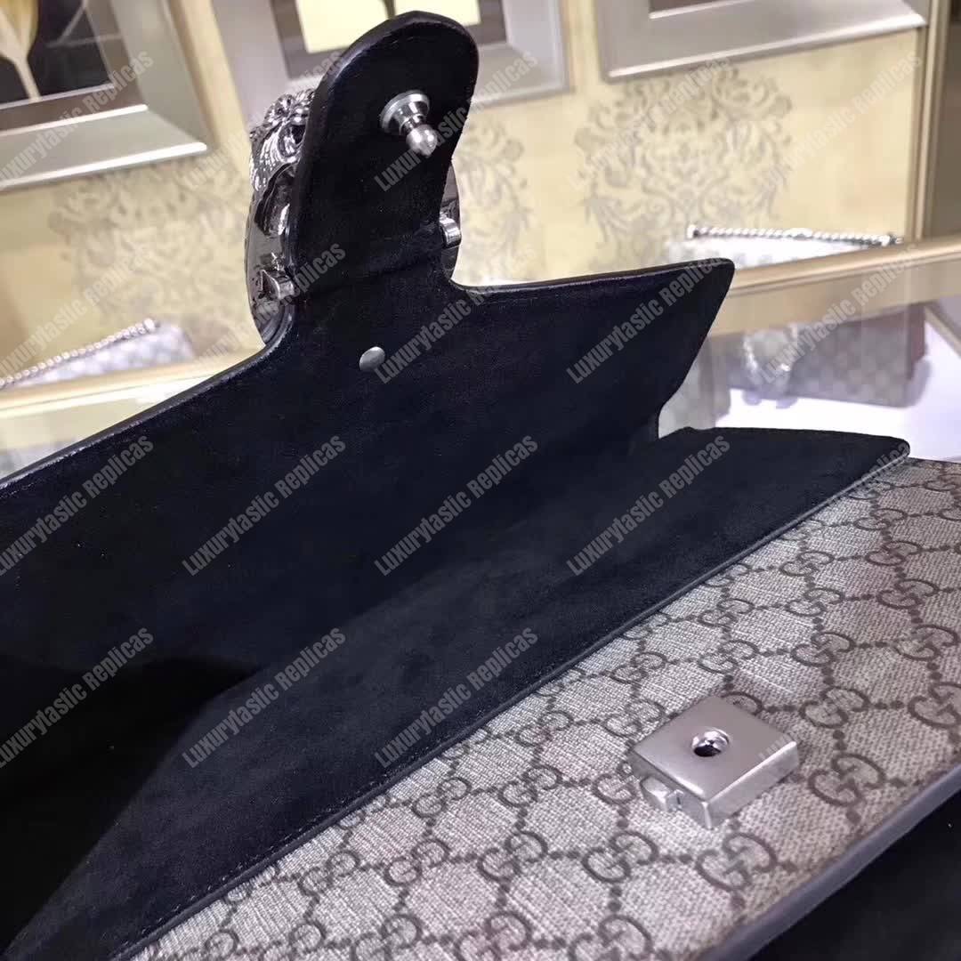 G*u*i dionysus gg sup*e shoulder bag beige black