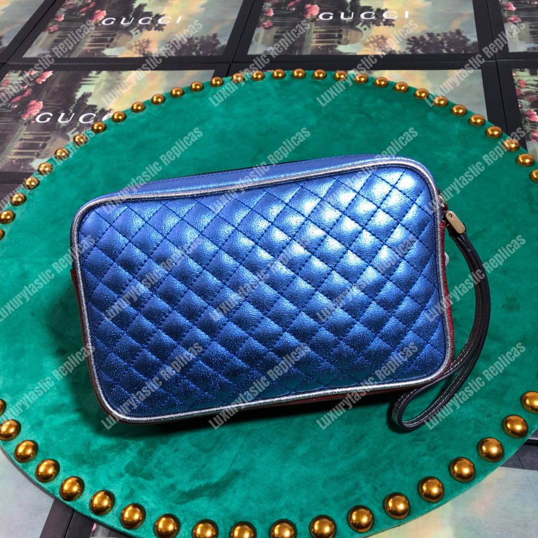 G*u*i zumi clutch metallic red/silver