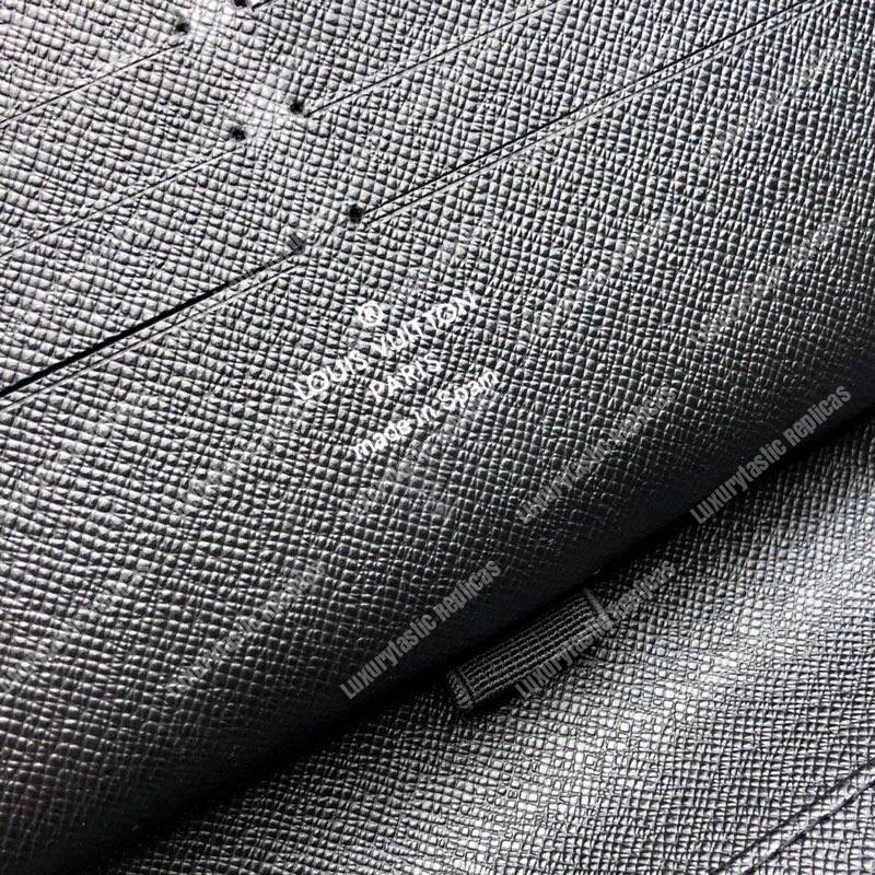LV Zippy Organizer Epi Leather Black