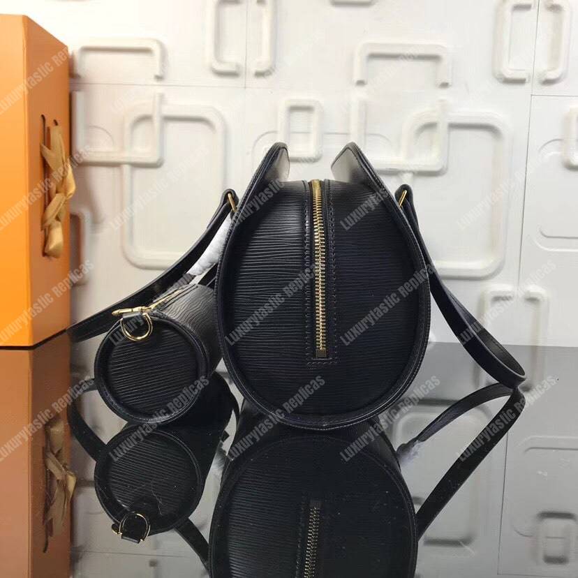 LV Soufflot Bag Black Epi Leather Noir