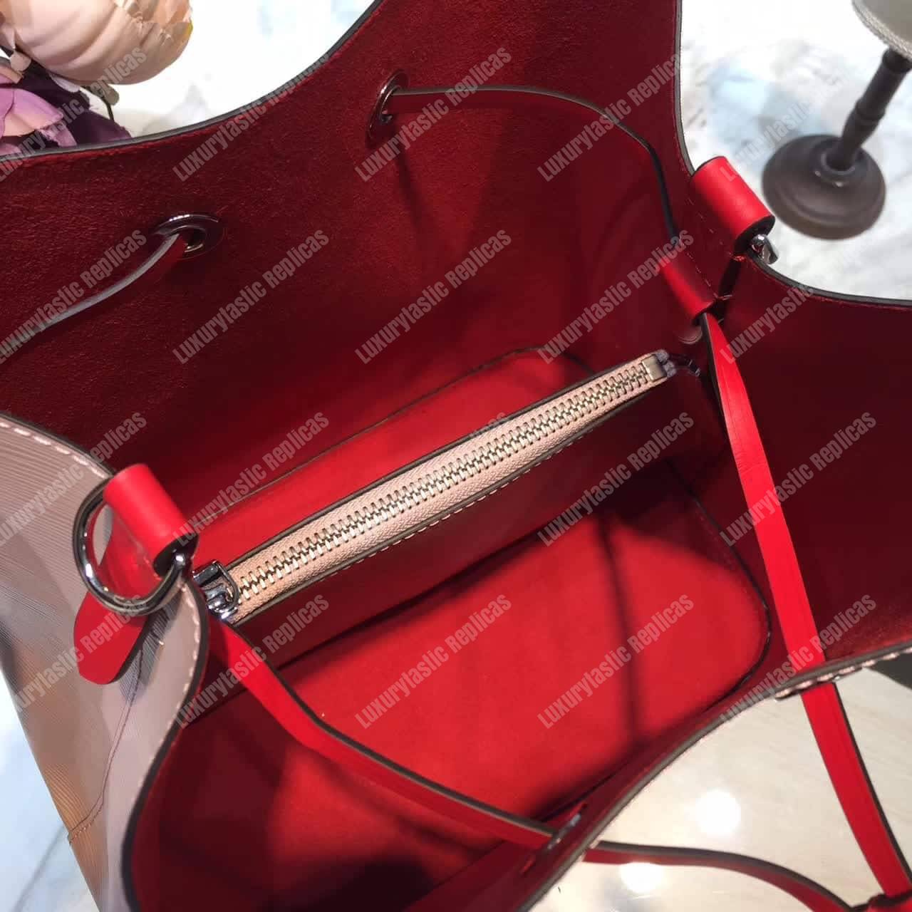 LV NéoNoé Bag Epi Leather Rose Ballerine