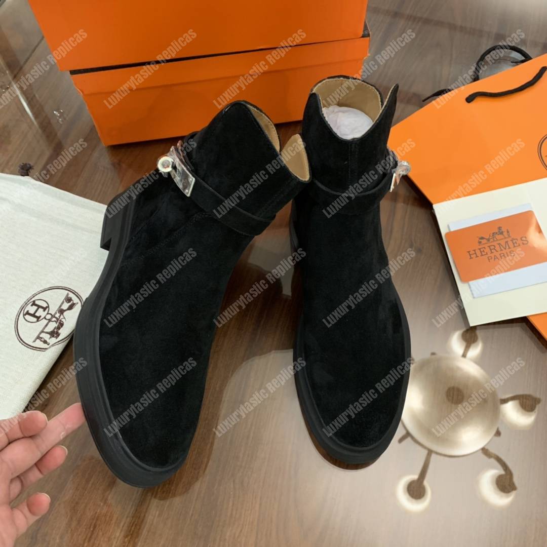 H**mes veo ankle boot black