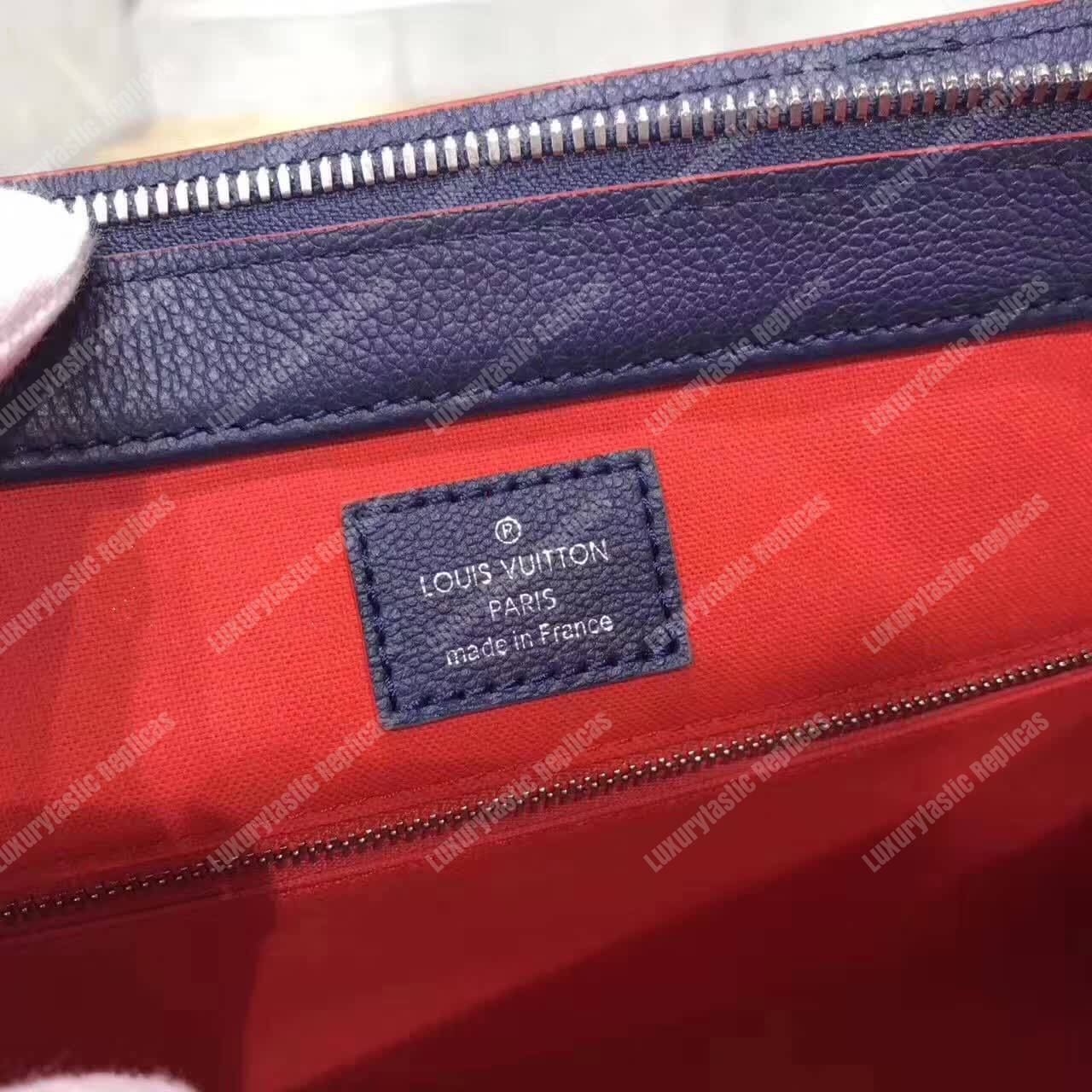 LV Epi Vaneau MM Bag Epi Leather Indigo