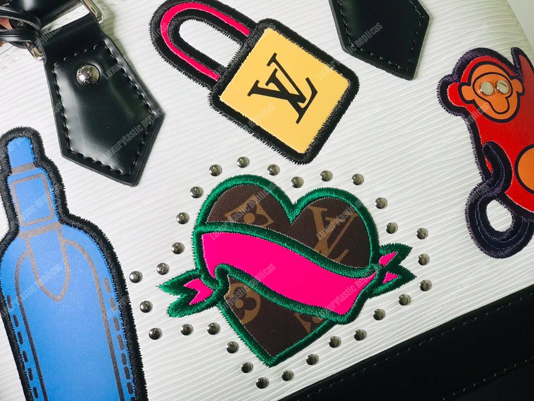 LV Alma BB Epi Leather Trunk-Maker White