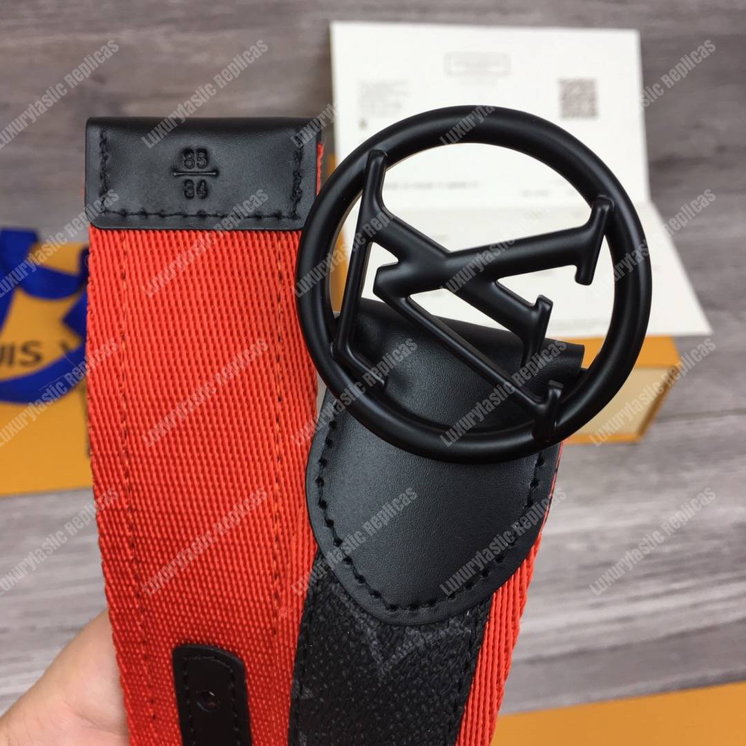 LV Circle 40mm Belt Red